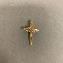 Load image into Gallery viewer, 10K Gold Diamond Cross 1&quot; Pendant (1.8g)
