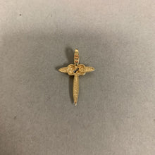 Load image into Gallery viewer, 10K Gold Diamond Cross 1&quot; Pendant (1.8g)
