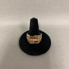 Load image into Gallery viewer, 14K Gold Ruby Diamond Ring sz 12 (10.8g)
