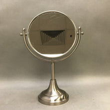 Load image into Gallery viewer, Polished Silver 8&quot; Mirror 2 Sided on Stand (15&quot; Tall)
