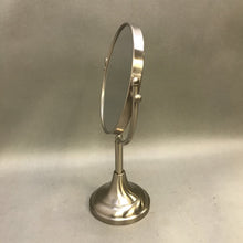 Load image into Gallery viewer, Polished Silver 8&quot; Mirror 2 Sided on Stand (15&quot; Tall)
