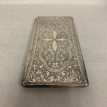 Load image into Gallery viewer, Antique 950 Silver Ornate Etched Large Cigarette Case 6.5x3.25&quot; (206.2g)

