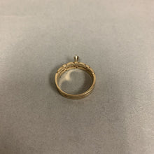 Load image into Gallery viewer, 14K Gold Diamond Engagement Ring Wedding Band Attached Set sz 9 (4.5g)
