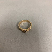 Load image into Gallery viewer, 14K Gold Diamond Engagement Ring Wedding Band Attached Set sz 9 (4.5g)
