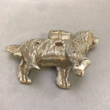 Load image into Gallery viewer, Vintage Old Cast Iron White Newfoundland Dog Bank (3x6)
