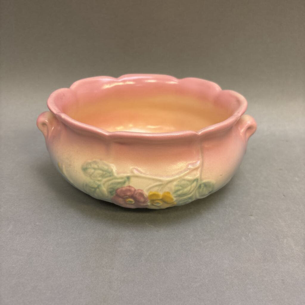 Hull Pottery Wild Rose Jardiniere / Planter #521 (~3x7x5.5)