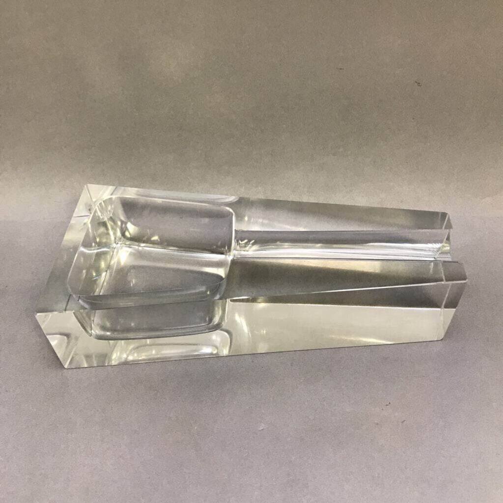 Dunhill Clear Glass Cigar Ashtray / Pipe Holder (2x8.5x4)