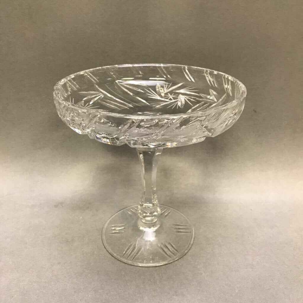 Cut Glass Pedestal Compote (6x5.5)