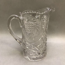 Load image into Gallery viewer, EAPG Clear Glass Pitcher (~8.5&quot;)
