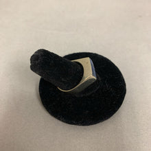 Load image into Gallery viewer, Sterling Lapis Lazuli Modern Setting Block Ring sz 7
