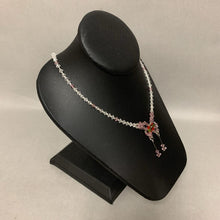 Load image into Gallery viewer, Vintage Czech Glass Beaded Butterfly Necklace (16.5&quot;)
