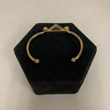 Load image into Gallery viewer, Goldtone Green &amp; Yellow Crystal Cuff Bracelet
