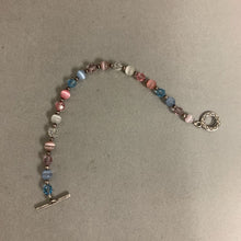 Load image into Gallery viewer, Cat&#39;s Eye Crystal Bead Toggle Bracelet (7.5&quot;)
