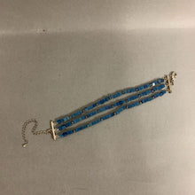 Load image into Gallery viewer, Triple Strand Lapis Lazuli Beaded Bracelet (11&quot;)
