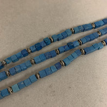 Load image into Gallery viewer, Triple Strand Lapis Lazuli Beaded Bracelet (11&quot;)

