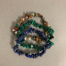 Load image into Gallery viewer, Gemstone Chip Bead Stretch Bracelet Set of 3
