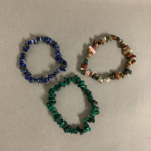 Load image into Gallery viewer, Gemstone Chip Bead Stretch Bracelet Set of 3
