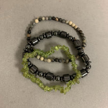 Load image into Gallery viewer, Gemstone Chip Bead Stretch Bracelet Set of 3
