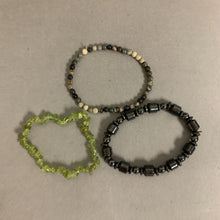 Load image into Gallery viewer, Gemstone Chip Bead Stretch Bracelet Set of 3
