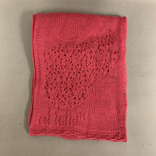 Load image into Gallery viewer, Eileen Fisher Pink Wool Pointelle Knit Scarf
