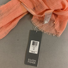 Load image into Gallery viewer, Eileen Fisher Coral Gold Linen Blend Scarf NWT
