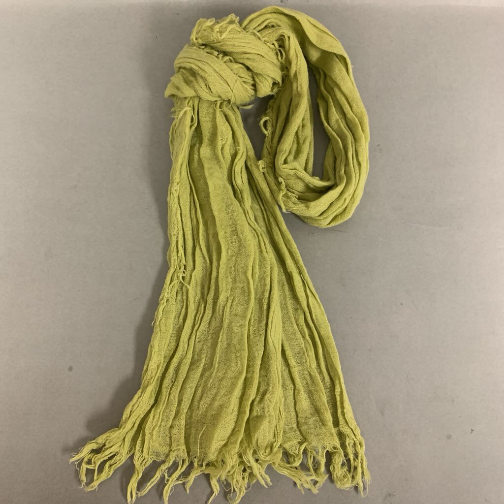 Eileen Fisher Green Cotton Scarf