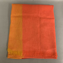 Load image into Gallery viewer, Eileen Fisher Pink Orange Ombre Woven Linen Blend Scarf
