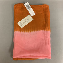 Load image into Gallery viewer, Eileen Fisher Pink Orange Ombre Silk Shibori Scarf NWT
