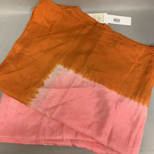 Load image into Gallery viewer, Eileen Fisher Pink Orange Ombre Silk Shibori Scarf NWT
