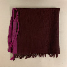 Load image into Gallery viewer, Eileen Fisher Eggplant Wool Pashmina Scarf
