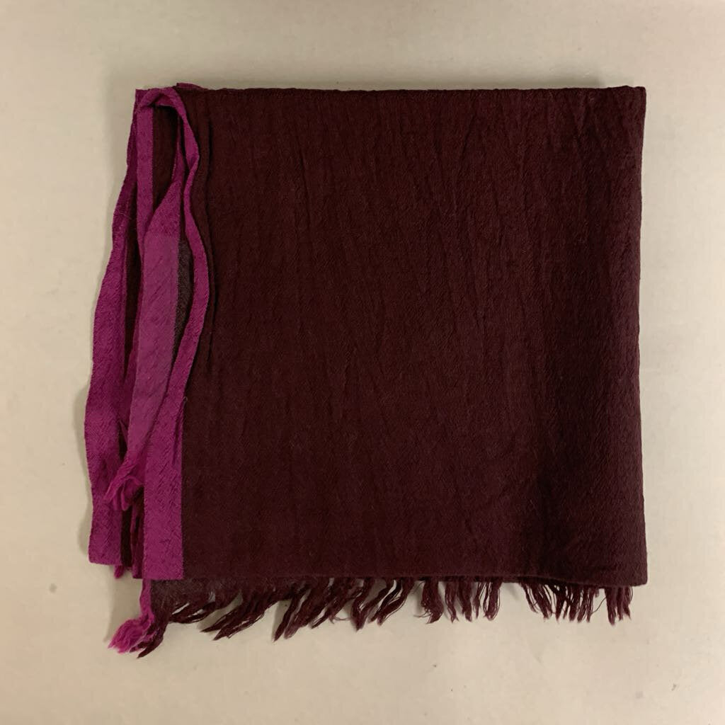 Eileen Fisher Eggplant Wool Pashmina Scarf