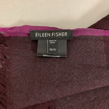 Load image into Gallery viewer, Eileen Fisher Eggplant Wool Pashmina Scarf
