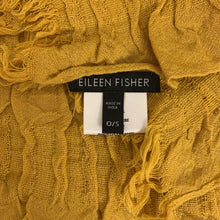 Load image into Gallery viewer, Eileen Fisher Mustard Yellow Wool Silk Blend Scarf
