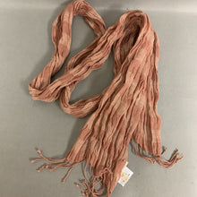 Load image into Gallery viewer, Eileen Fisher Peach Stripe Linen Scarf
