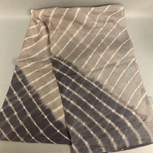 Load image into Gallery viewer, Eileen Fisher Gray Tie Dye Silk Scarf
