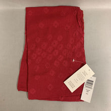 Load image into Gallery viewer, Eileen Fisher Maroon Cotton Voile Shibori Scarf NWT
