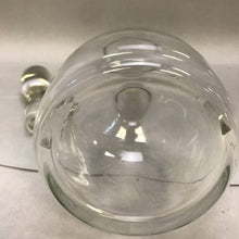 Load image into Gallery viewer, Vintage Crystal Decanter with Etched Flowers &amp; Stopper (16&quot;)
