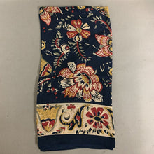 Load image into Gallery viewer, Talbots Navy Red Cream Floral Silk Scarf
