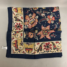 Load image into Gallery viewer, Talbots Navy Red Cream Floral Silk Scarf
