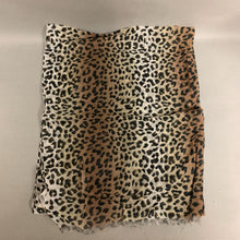 Load image into Gallery viewer, Talbots Leopard Print Cotton Silk Blend Scarf
