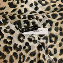 Load image into Gallery viewer, Talbots Leopard Print Cotton Silk Blend Scarf
