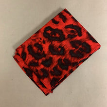 Load image into Gallery viewer, Talbots Red Animal Print Wool Scarf NWT
