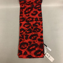 Load image into Gallery viewer, Talbots Red Animal Print Wool Scarf NWT
