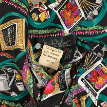 Load image into Gallery viewer, Vintage Nicole Miller Gardening Print Silk Shawl Scarf NWT
