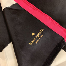 Load image into Gallery viewer, Kate Spade Black White Pink Graphic Print Silk Scarf
