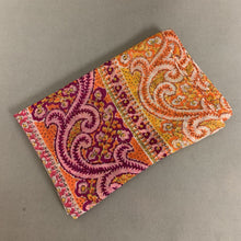 Load image into Gallery viewer, Echo Pink Orange Paisley Print Silk Scarf
