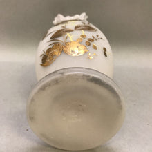 Load image into Gallery viewer, Anntique Hand Blown Bristol Glass Vase with Ruffled Edge (10&quot;)
