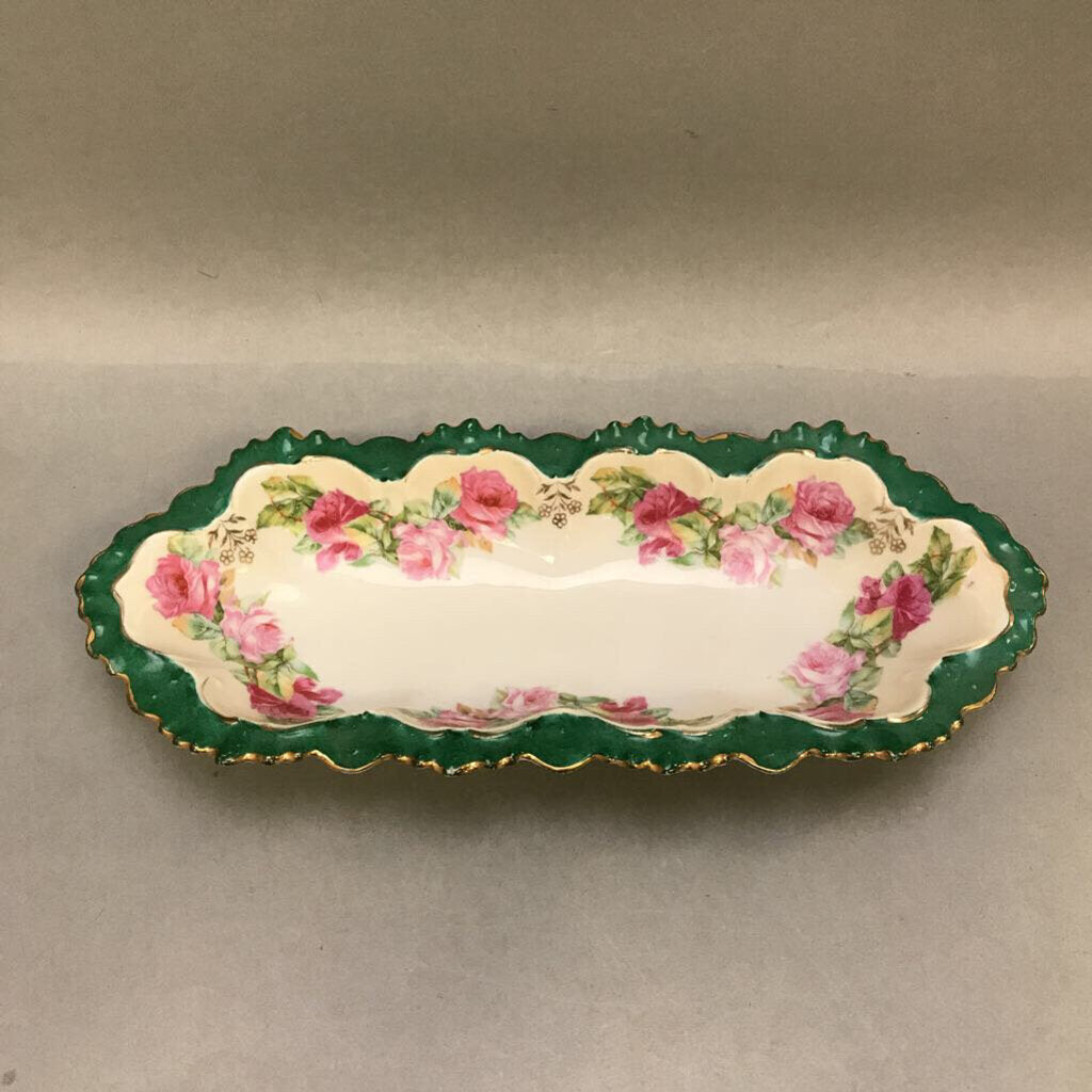 MZ Austria Hand Painted Dish (12x5)