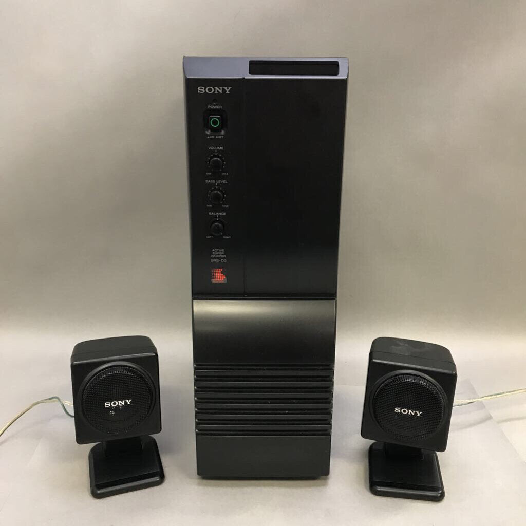Sony SRS-D3K Active Speaker System (3pc) (17x6x9)