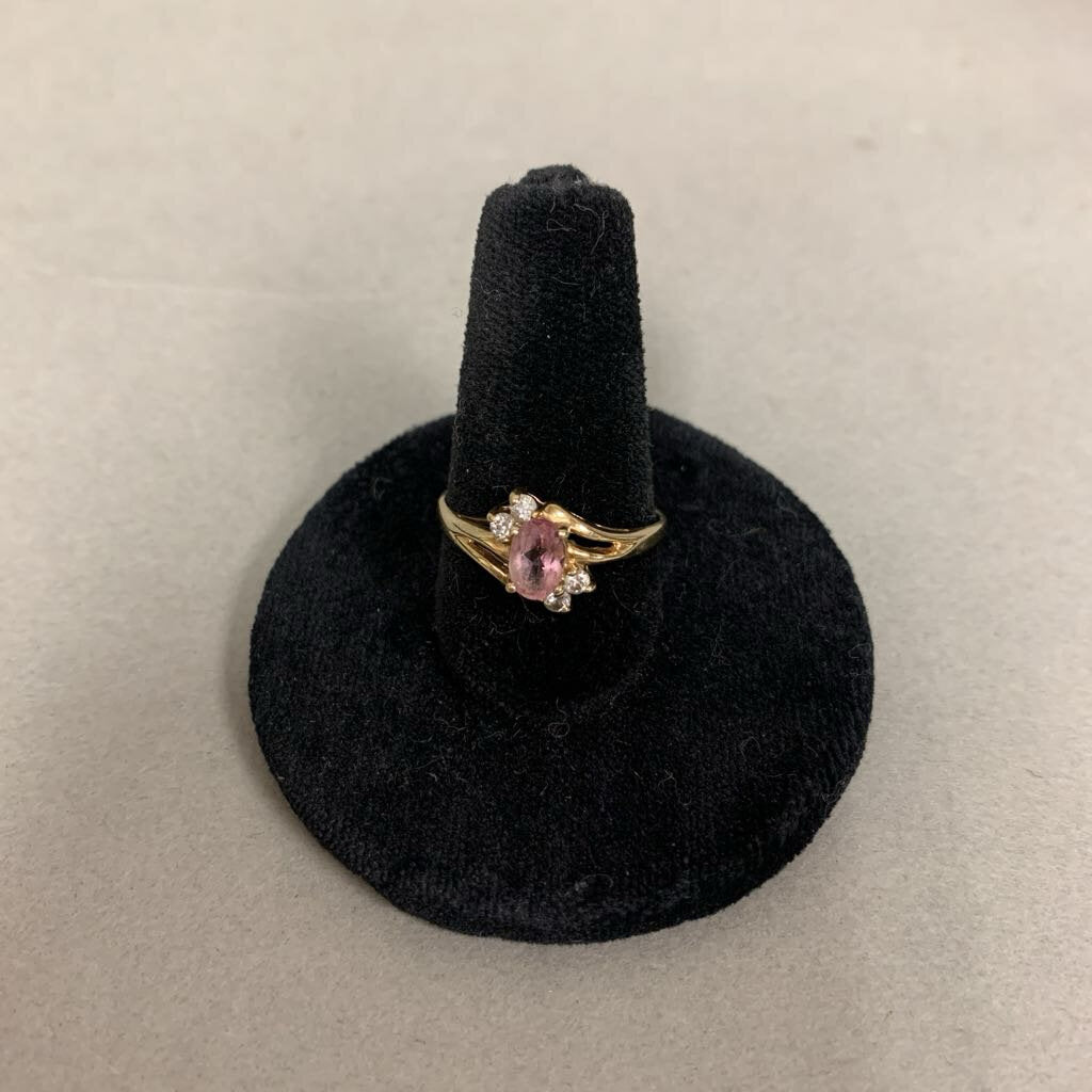 10K Gold Topaz Ring sz 6.5 (1.8g)